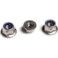 thumbnail image 3 of Hex Nuts with Flange - Self-Locking - M6 - (20 Pcs) - DIN 6926 Stainless Steel A2 Lock Nuts/Lock Nuts, 3 of 5