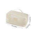 thumbnail image 3 of Mesh Travel Toiletry Bag,Large Capacity Cosmetic Organizer With Handle,Breathable Polyester Construction,Clear Visibility Open Mesh Design,Lightweight Portable Pouch,Home And Travel Storage, 3 of 6