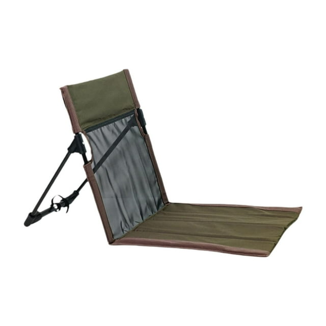 Almencla Coussin Pliant pour Gradins de Chaise de Sol de Camping, Coussin de Siège pour Cour, Pique-Nique, Randonnée, Vert Foncé