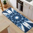 thumbnail image 5 of Blue Tie Dye Flower Mandala Pattern Kitchen Rug Mat,Kitchen Runner Rugs Non Skid Washable,Decorative Kitchen Floor Mats for Kitchen,Sink,Laundry,17"x47.2", 5 of 7