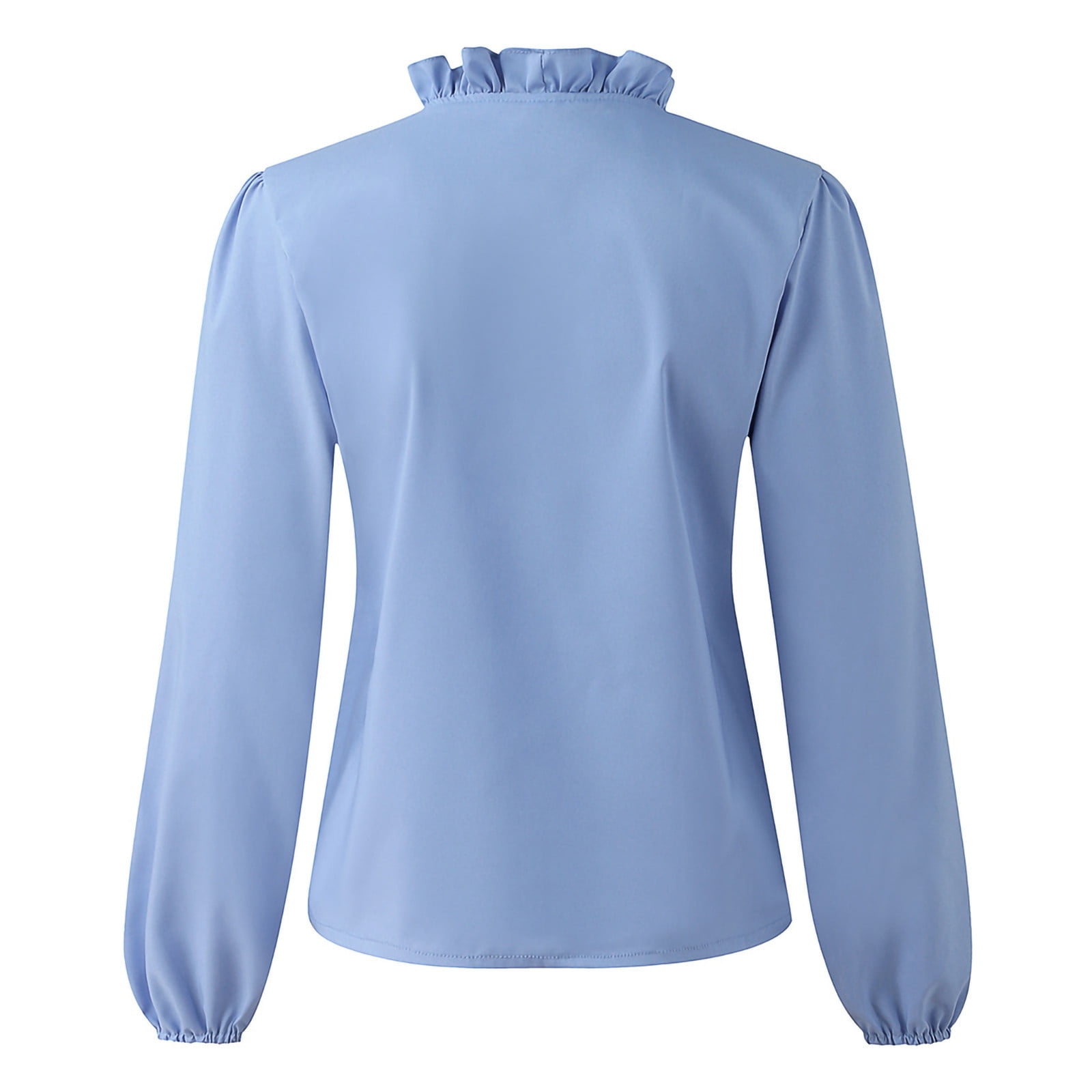 ruffle collar blouse plus size