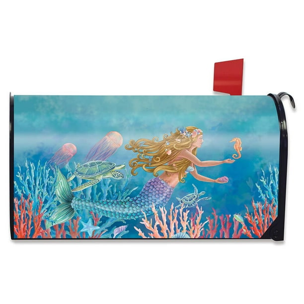 Mermaid Summer Mailbox Cover Nautical Fish Standard Briarwood Lane