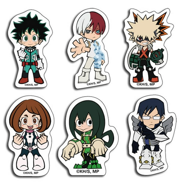 my hero academia die cut anime sticker set ge 55864 walmart com