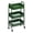 Forest Green, variant on 3 Tier Utility Rolling Cart with Lockable Wheels, Metal Multifunctional Storage, Organizer Cart for Kitchen, Office, Living Room, Makeup, Craft, Art Studio,Navy Blue