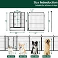 thumbnail image 6 of Cozgesto Dog Playpen Puppy Playpen Portable Pet Outdoor Dog Fence Run Barrier for Medium/Large/Small Dogs Dog Pen Indoor for RV Camping Garden Yard(24 Panels), 6 of 7