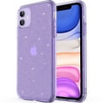 thumbnail image 1 of ULAK iPhone 11 Case, Cute Slim Shockproof Bumper Phone Case for Apple iPhone 11 6.1 inch for Women Girls, Purple Glitter, 1 of 7