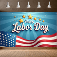 thumbnail image 6 of Colorful Flag Happy Labor Day Banner Polyester Material Patriotic Theme Decorative Design for Holiday Celebration Indoor Event Party Decoration, 6 of 7