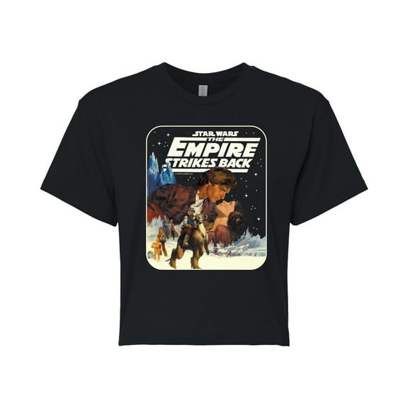 Star Wars - Han Leia Empire Strikes Back - Juniors Cropped Tee