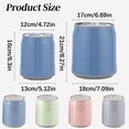 thumbnail image 3 of Mini Desktop Trash Can with Lid, Small Portable Plastic Wastebasket for Bedroom Countertop Office Desk, Compact Garbage Bin with Swing Lid for Home Dorm Room Use, A Trash Can, 3 of 4