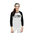 thumbnail image 2 of Thread Tank Go Climb A Cactus Unisex 3/4 Sleeves Baseball Raglan White Black Small, 2 of 4