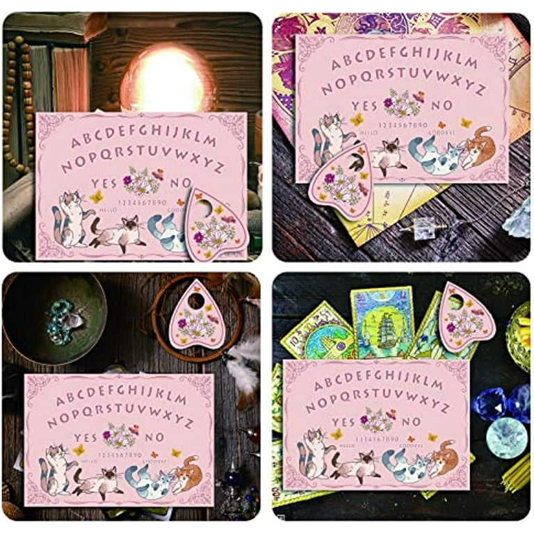 Kitty Wood Spirit Board Cat Pendulum Board Wooden Talking Ouija