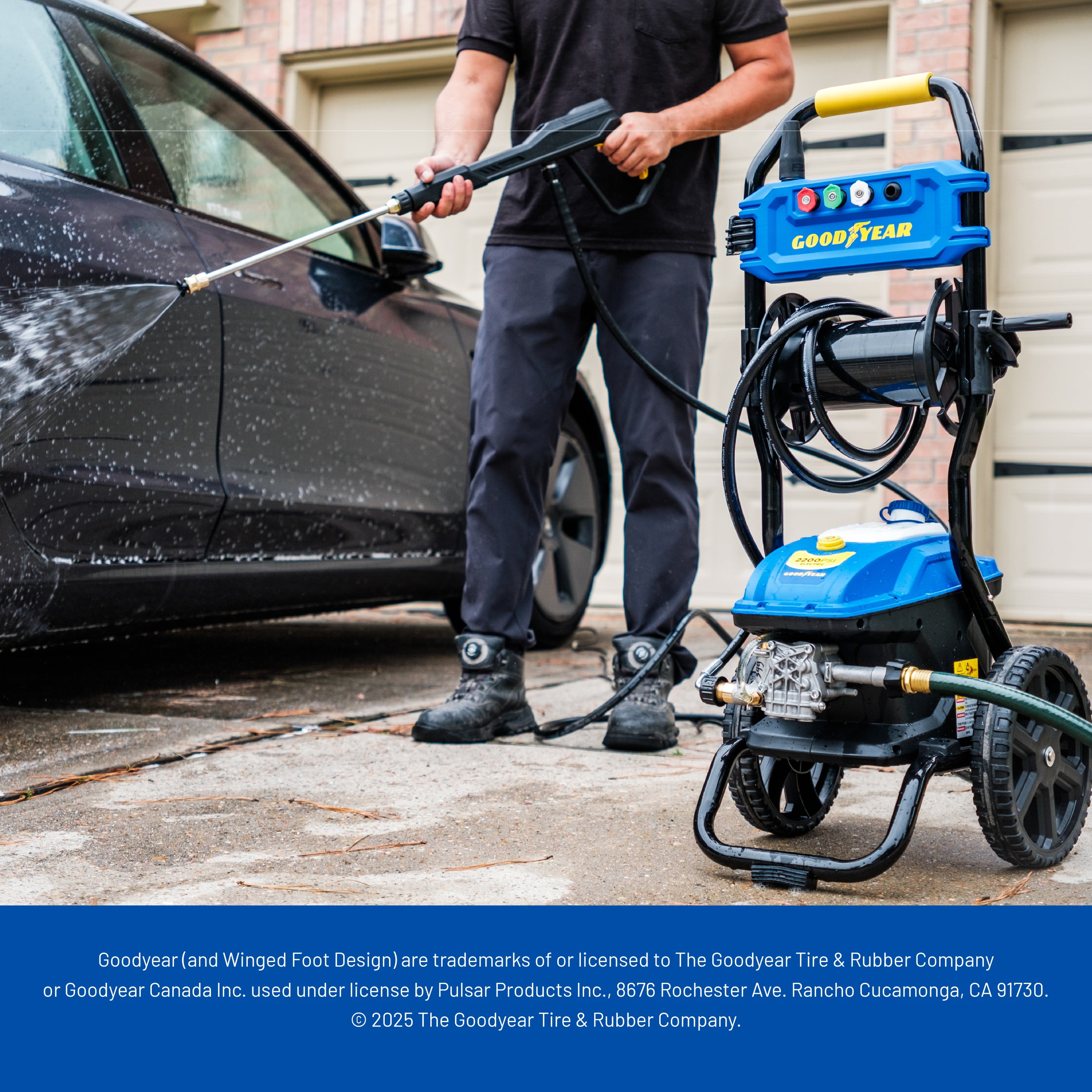 Goodyear 2200 PSI Vertical Electric Pressure Washer