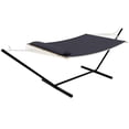 thumbnail image 1 of Ensemble de Hamacs pour 2 Personnes avec Support, Capacité Robuste de 450 Lb, Conception en Polyester Matelassé et Filet, Comprend un Sac de Rangement - pour Cour Arrière, Patio, Camping, 1 of 6