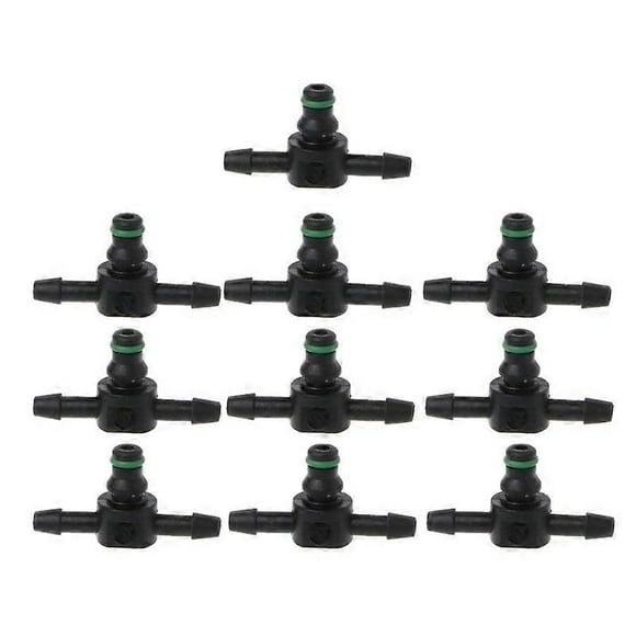 10 Pcs New T Type Connector Pipe Hose Joiner Tube Fuel For Bosch 110 Series Injector