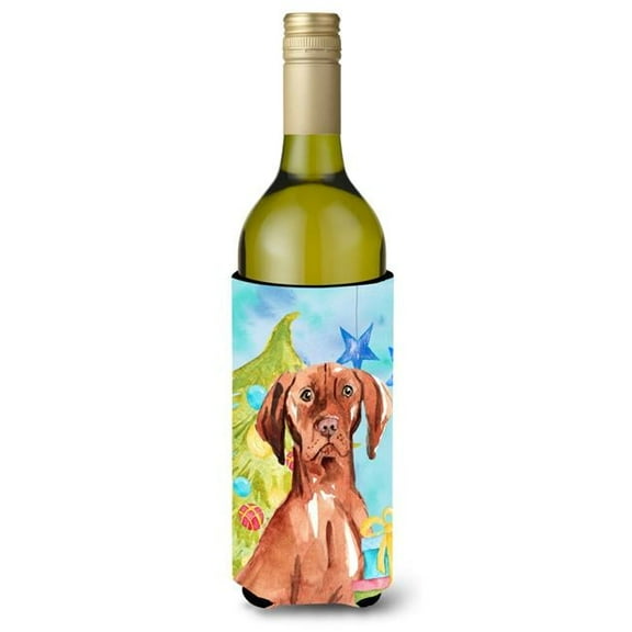 Christmas Tree Vizsla Wine Bottle Beverge Insulator Hugger