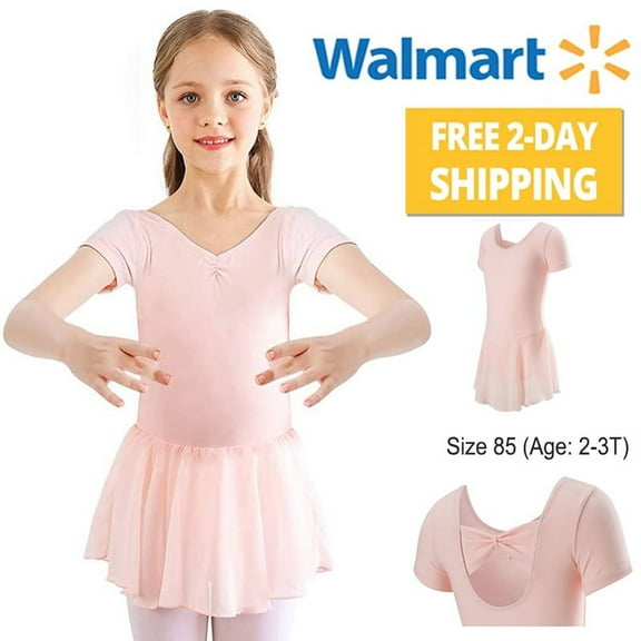 Ballet Tutu for Girls, Ballet Dress Cotton Ballet Leotard, Dance Dress, Dance Body with Chiffon Skirt Tutu