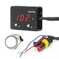 thumbnail image 2 of Medidor de temperatura de gases de escape de automóviles con pantalla digital LED roja universal para vehículos de 12 V, 2 of 15