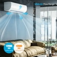 thumbnail image 6 of TABU 12000 BTU Mini Split Air Conditioner & Heater, 21 SEER2 AC Unit, WIFI Enabled, Remote Control, White, 6 of 7