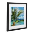 thumbnail image 2 of Stupell Industries Coastal Lush Palm Watercolor View Black Framed Print Under Glass, 13 x 13, by Mauro Devereaux, 2 of 8