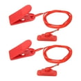 thumbnail image 4 of Vobor 2 Pcs Tapis Roulant Clé de Sécurité Universelle Machine de Course Magnétique Rectangle Rouge, 4 of 9