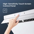 thumbnail image 6 of FOTILE inclined  Vent Series 30" 1000 CFM Under Cabinet or Wall Mount Range Hood with 2 LED Lights, Motion and Touch Activation in White Tempered Glass, 6 of 8