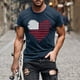 thumbnail image 1 of Tops para hombre, blusas y camisas de cuello redondo y manga corta para hombre, camiseta de cuello redondo y manga corta con estampado de la bandera del Día de la Independencia de Estados Unidos para, 1 of 5