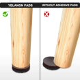 thumbnail image 4 of Protectores antideslizantes para muebles Yelanon, 56 piezas, fieltro y goma, 4 of 7