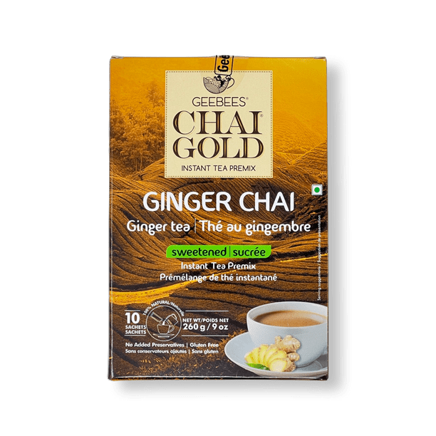 GeeBees Chai Gold Ginger Chai Sweetened 220g