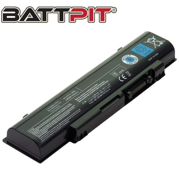 BattPit: Laptop Battery Replacement for Toshiba Dynabook Qosmio T851, PA3757U-1BRS, PABAS213 (11.1V 4400mAh 49Wh)