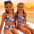 thumbnail image 6 of CCRFTGI Swimsuit for Kids Girls Size 6-7 Two Piece Sets Swimming Girls Bikini Beach Holiday Bathing Suits Summer Cute Hawaiian Tropic Girls Fashion Swim Suit Kids Bikini Swimwear Purple 7-8 Years, 6 of 9