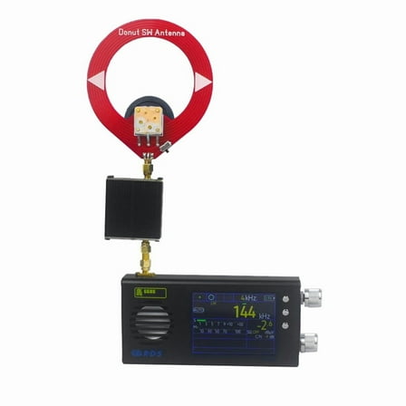 TEF6686 Radio Receiver All Band FM/MW/Shortwave HF/LW Radio Portable Handheld Radio with Donut Antenna Amplifier Black,B