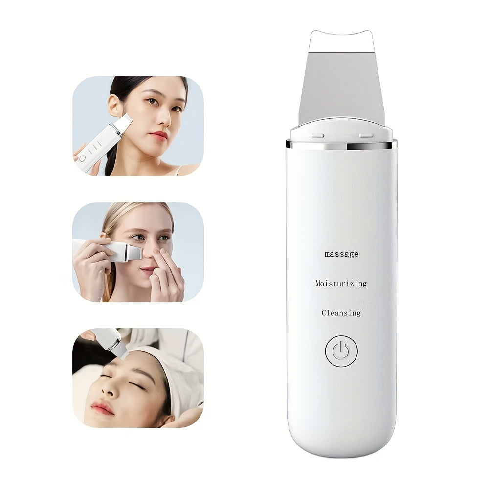 Electric Facial Pore Cleanser and Scrubber - 3-in-1 Deep Cleansing Device, Manual/Quasi-Manual Mode, Blackhead Removal, Gentle Operation (Fragrance-Free), Pore Minimizing Facial Cleanser.
