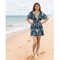 thumbnail image 2 of LA LEELA Women's Swimsuit Coverups Summer Cover ups for Swimwear Women Beach for Bathing Suit Bikini Dress Beachwear Dresses Cover up XL-XXL Navy, Floral, 2 of 5