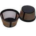 thumbnail image 1 of Reusable 4 Cup Basket . Coffee Replacement Coffee Filter -For . Coffee Permanent Coffee Filter for . Coffee Maker and Brewer (2 Pack]), 1 of 7