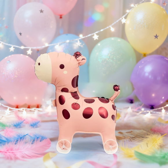 Ballon Jouet Gonflable avec Roues pour Enfants, Conception à Pousser Facile, Exercice, Jeu, Activité, Intérieur Extérieur