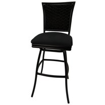 Outdoor Counter Patio Bar Stool 30" Erin Armless - Black - Black