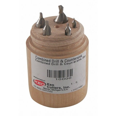 

Keo Center Drill Set HSS Wire 10000-TiN