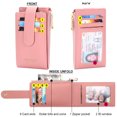 thumbnail image 5 of Badiya RFID Card Holder Wallet for Women Slim Wallets Bifold Women Multi Card Case Zipper Coin Purse, 5 of 9