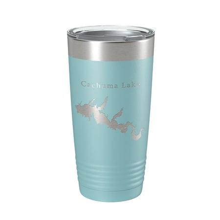 

Cachuma Lake Map Tumbler Travel Mug Insulated Laser Engraved Coffee Cup California 20 oz Light Blue