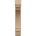 thumbnail image 2 of 6"W x 12"D x 36"H Thin Warren Rough Cedar Woodgrain TimberThane Corbel, Primed Tan, 2 of 6