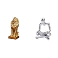 thumbnail image 1 of Figura de león,Estante con estatua de león para escritorio,oficina,decoración del hogar,Figura de pensador abstracto,Estatua de pensador abstracto,decoración para el hogar,Figura humana, 1 of 8