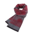 thumbnail image 1 of Bufanda cálida de cachemira de invierno para hombre Trellis Borgoña, 1 of 5
