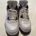 thumbnail image 4 of Ni - ke Air Jordan 4 Retro LS Columbia 2015 314254 107 White/Midnight Navy Size 10 VNDS, 4 of 5