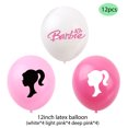 thumbnail image 1 of Barbie Theme Party Decoration Happy Birthday Pink Flag Balloon Cake Insert Swirl Set, 1 of 1