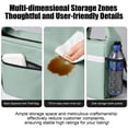 thumbnail image 6 of Tdxkok Wide Opening Insulated Lunch Bag with Reflective Stripe Detachable Strap thermal Food Carrier for Students office Work Green, 6 of 6