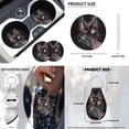 thumbnail image 5 of Yuyamidu Eagle Car Seat Covers Full Set of 12 USA Flag Steering Wheel Cover Seat Belt Strap Cover Coaster Lip Gloss Holder Keychain Wrist Key Chain Car Decor, 5 of 6
