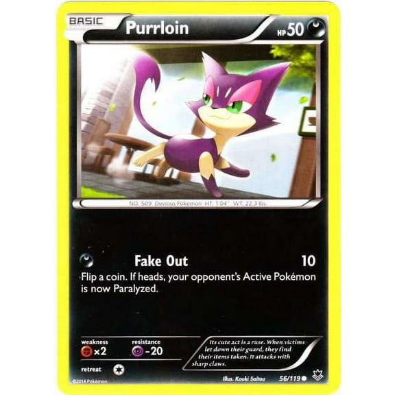 Pokemon Phantom Forces Common Purrloin #56