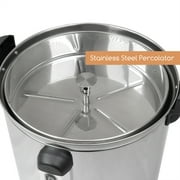 PartyHut 100-Cup XL Commercial Coffee Urn Stainless Steel Coffee Maker Hot