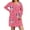 Pink A, variant on Jamicy Loungewear for Women Gifts for Mom Plus Womens Nightgown Comfy Long Sleeve Nightshirt Soft Sleepwear Nightdress for Women Plu Size