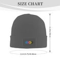 thumbnail image 3 of ZICANCN Colorful Graffiti Coils Knit Beanie Hat, Winter Cap Soft Warm Classic Hats for Men Women, Deep Heather, 3 of 8